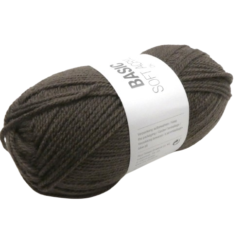 laine acrylique rico design marron
