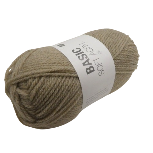 laine acrylique rico design beige