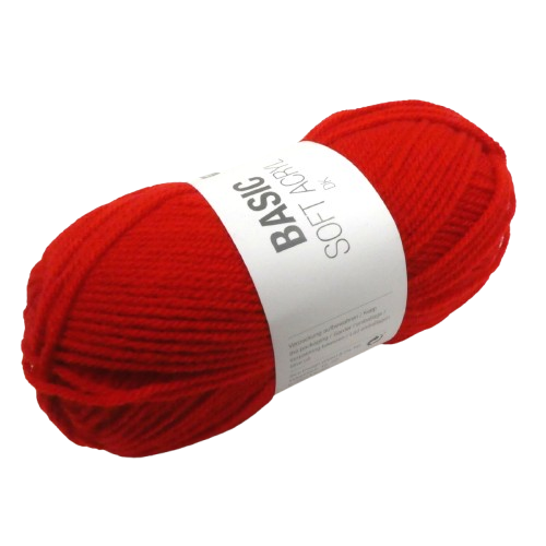 laine acrylique rico design rouge