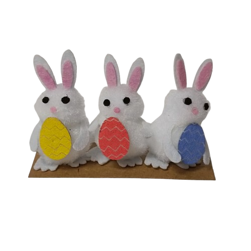 3 poussins lapin