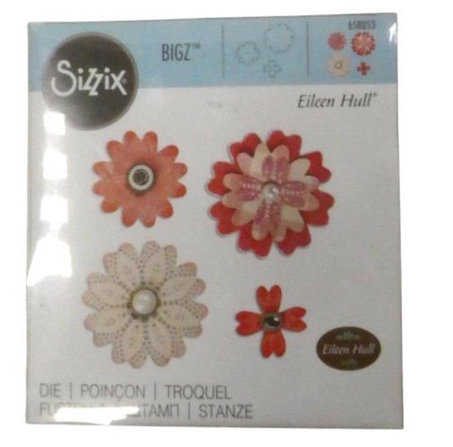 Matrices Bigz SIZZIX couche de fleur avec pétales en coeur