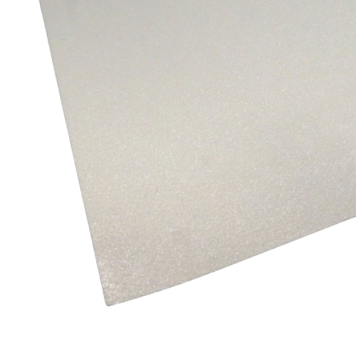 feuille pailleté rayher blanc