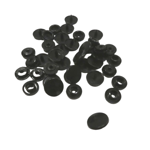 bouton pression graine creative noir