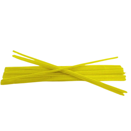 Jaune chenilles x 25