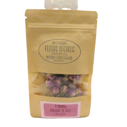 fleurs séchées graine creative boutons de roses