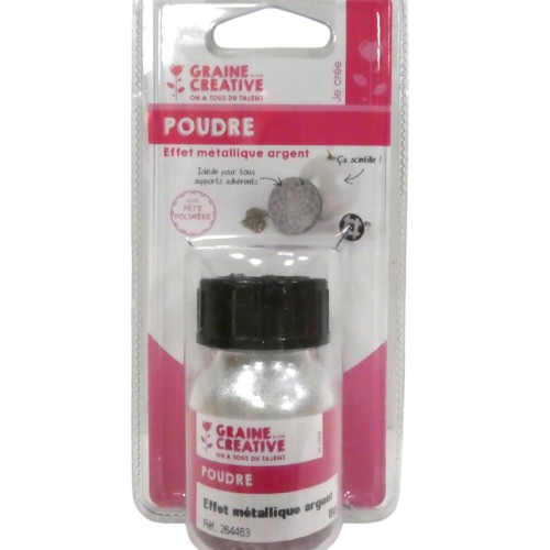 poudre fimo argent graine creative