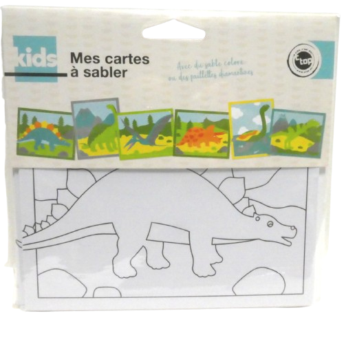 cartes à sable dinosaure