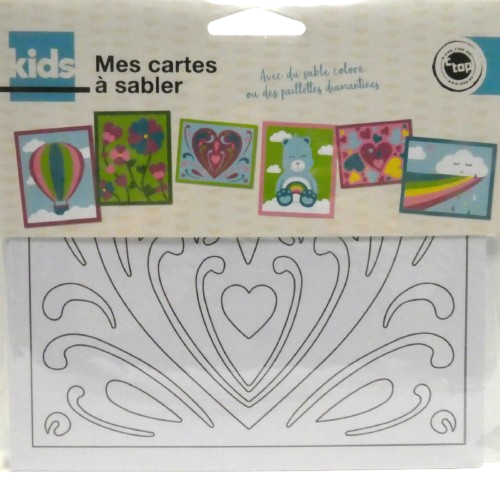 cartes à sable bisounours