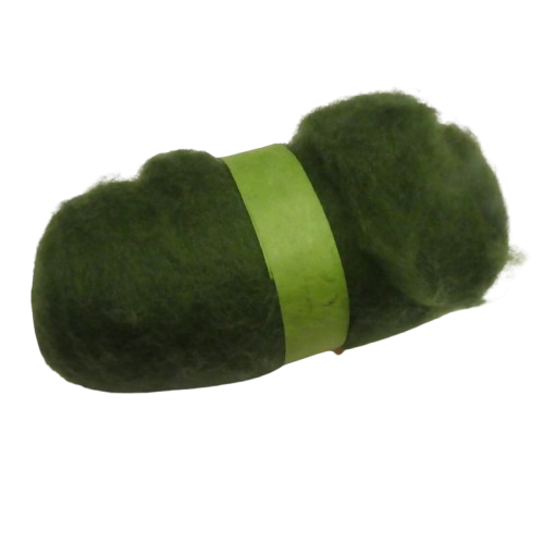 laine à feutrer vert
