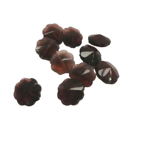 perles translucides violette