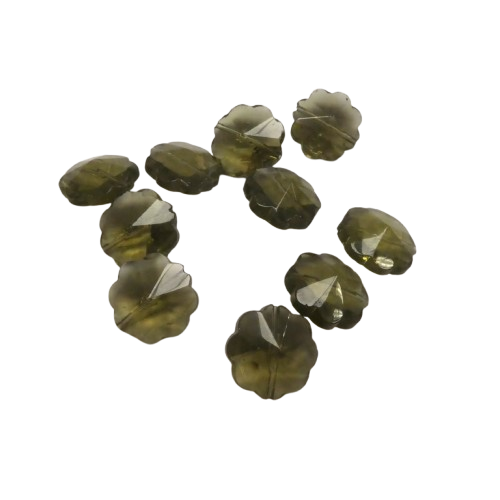 perles translucides grises