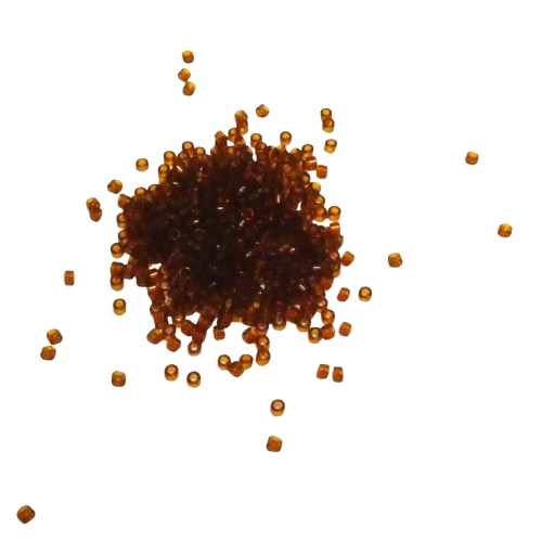 perles miyuki transparente marron