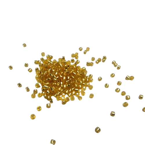 perles miyuki argentée or