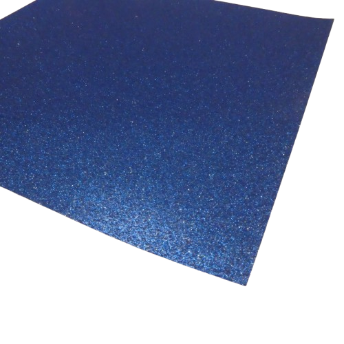 feuille pailleté Rayher bleu azur