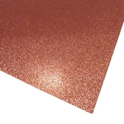 feuille pailleté Rayher corail