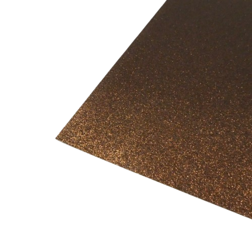 papier pailleté rayher marron