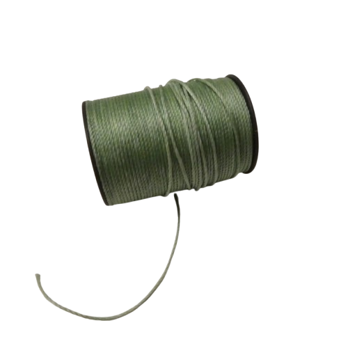vert de mer Cordon micro macramé polyester ciré 0,8 mm