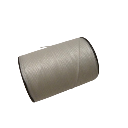 blanc Cordon micro macramé polyester ciré 0,8 mm