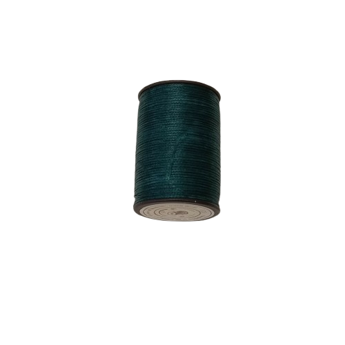 bleu sarcelle Cordon micro macramé polyester ciré 0,8 mm