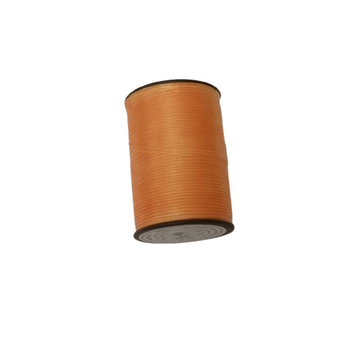orange Cordon micro macramé polyester ciré 0,8 mm