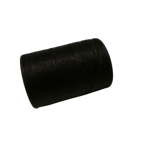 noir café Cordon micro macramé polyester ciré 0,8 mm