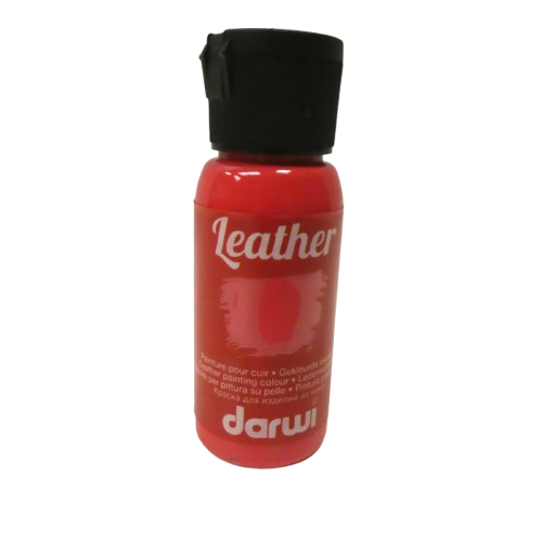 rouge Peinture pour cuir LEATHER DARWI