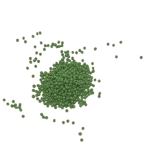 perles rocailles verte
