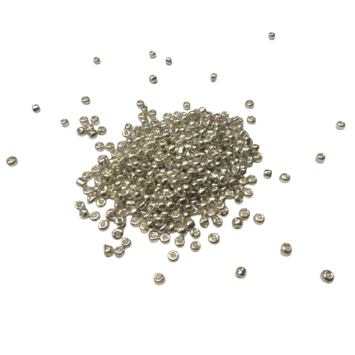 perles de rocaille argenté