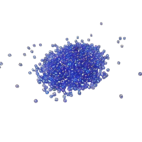 perles de rocaille bleue