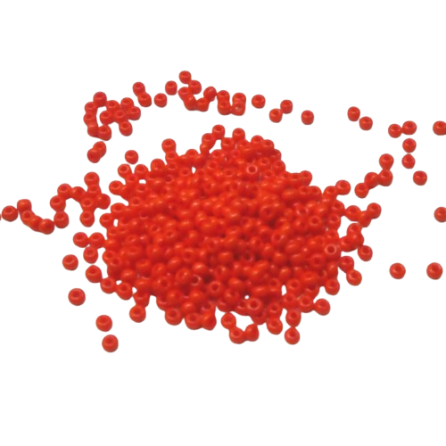 perles de rocaille rouge