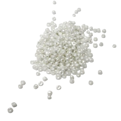 perles de rocaille blanc nacré