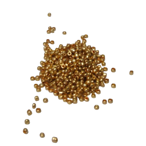 perles de rocaille doré