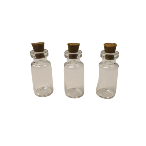 fioles en verre 35 x 16 cm