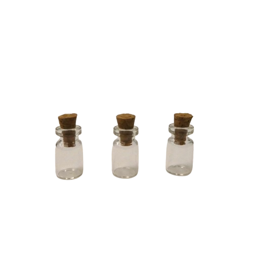 fioles en verre 10 x 18 cm