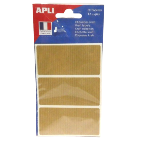 étiquettes kraft apli