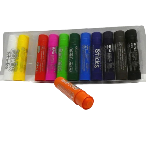 color sticks gouache solide apli