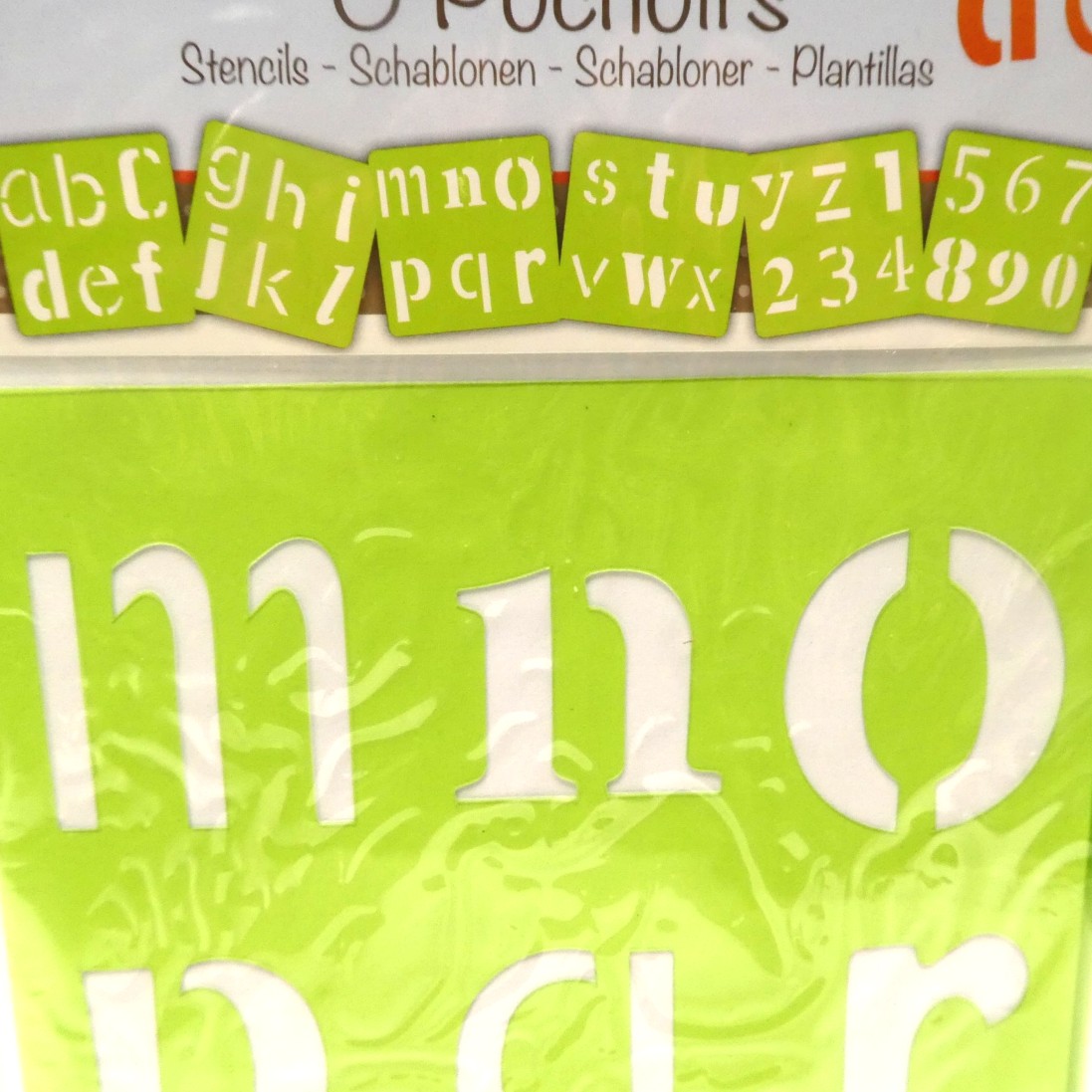 pochoirs alphabet avenue mandarine