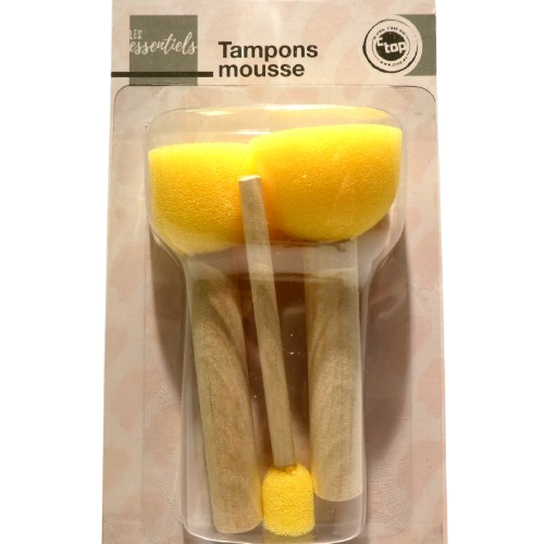 tampons bois mousse