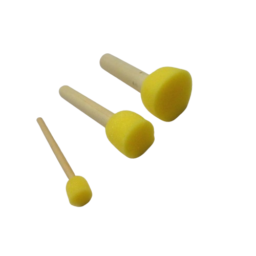 tampons mousse ronds