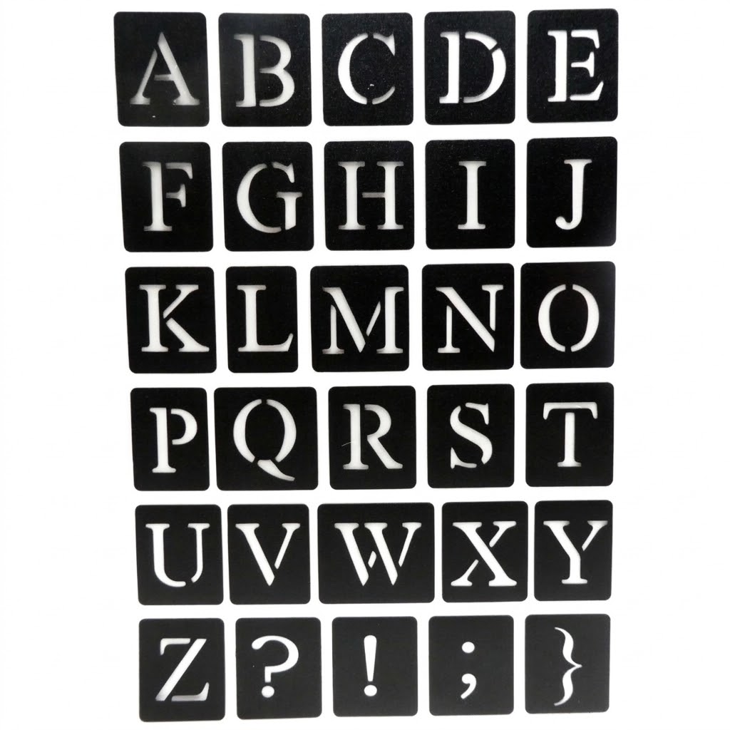 pochoir alphabet