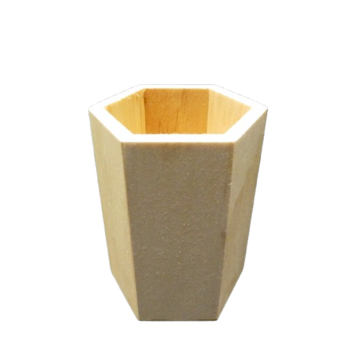 pot crayon hexagonale