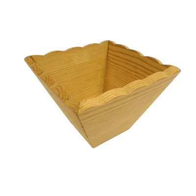 cache pot en bois