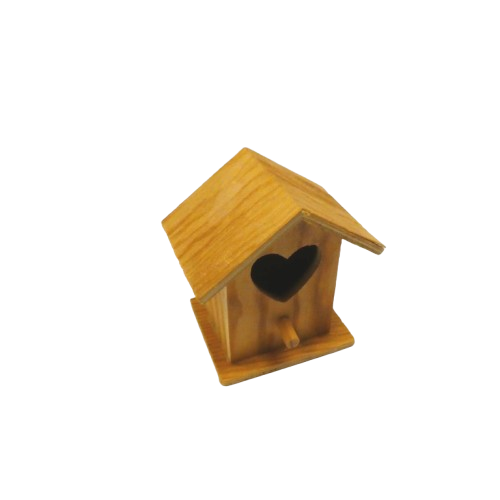 nichoir coeur en bois