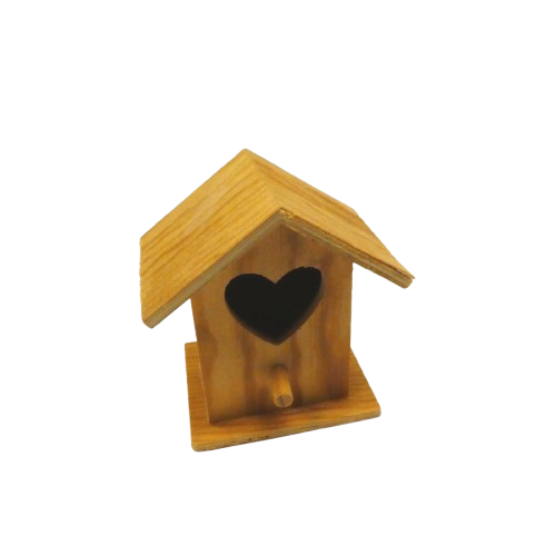 nichoir en bois coeur