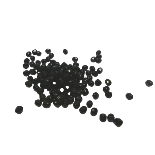 perles à facette noirs