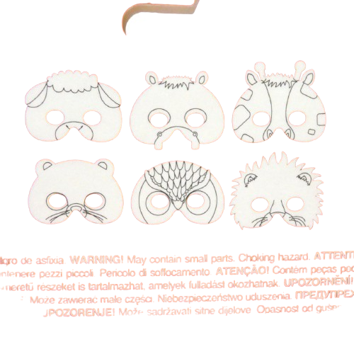 masques à colorier