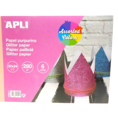 papiers glitter apli