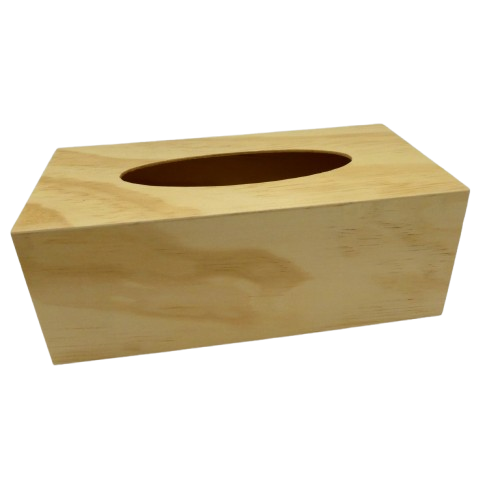 boîte mouchoirs rectangulaire en bois