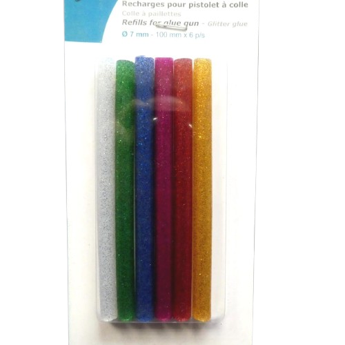 bâtons de colle pailleté artemio