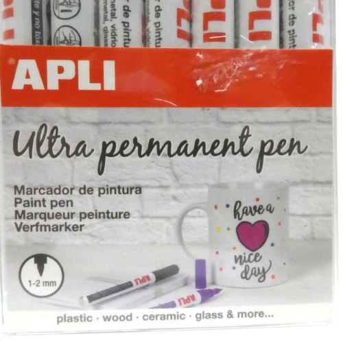 6 feutres permanents apli